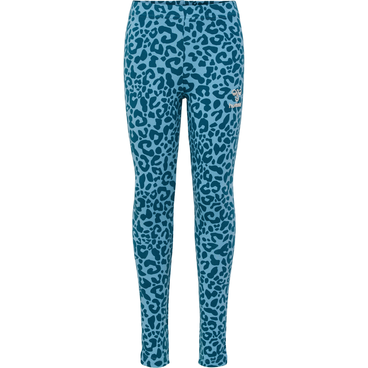 hmlFLOWY AOP TIGHTS, BLUE CORAL, packshot