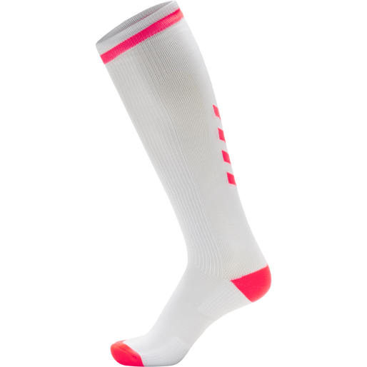 ELITE INDOOR SOCK HIGH, WHITE, packshot