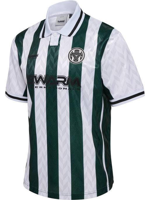 hmlLOOSE FOOTBALL JERSEY S/S, BLANC DE BLANC, packshot