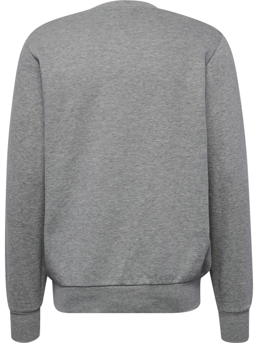 hmlGRAPHIC CREWNECK, GREY MELANGE, packshot