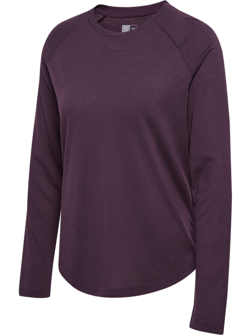 hmlMT VANJA T-SHIRT L/S, PLUM PERFECT hmlMT VANJA T-SHIRT L/S, PLUM PERFECT, packshot