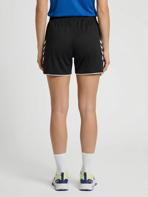 hmlCORE 2.0 WOVEN SHORTS WOMAN, BLACK/WHITE, model