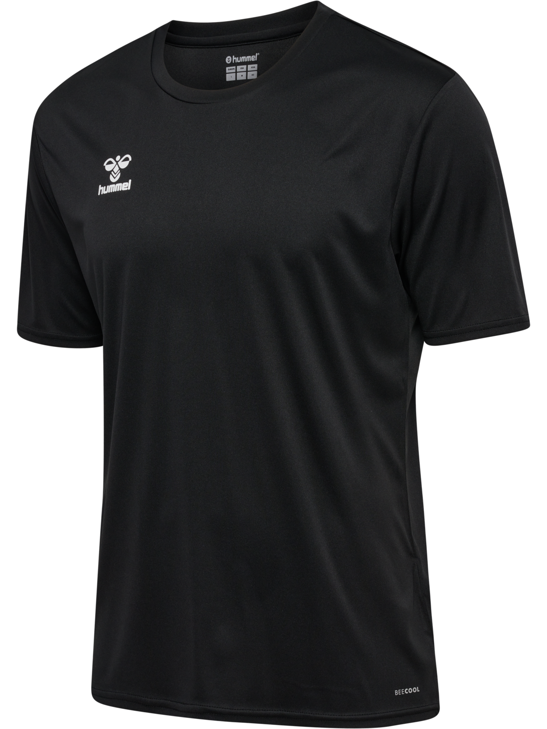 hmlESSENTIAL JERSEY S/S, BLACK, packshot