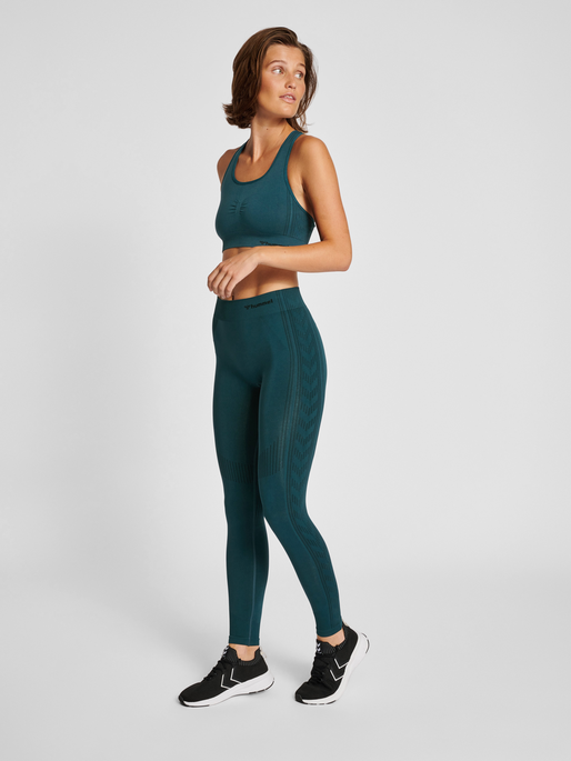 hmlMT SHAPING SEAMLESS MW TIGHTS, DEEP TEAL, model