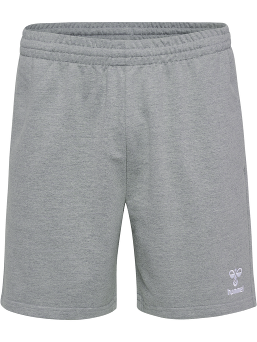 hmlGO 2.0 SWEATSHORTS, GREY MELANGE, packshot
