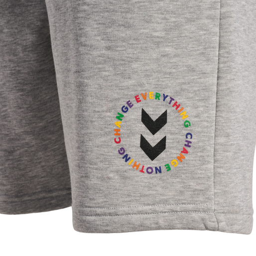 hmlEVERYTHING NOTHING SWEAT SHORTS, GREY MELANGE hmlEVERYTHING NOTHING SWEAT SHORTS, GREY MELANGE, packshot
