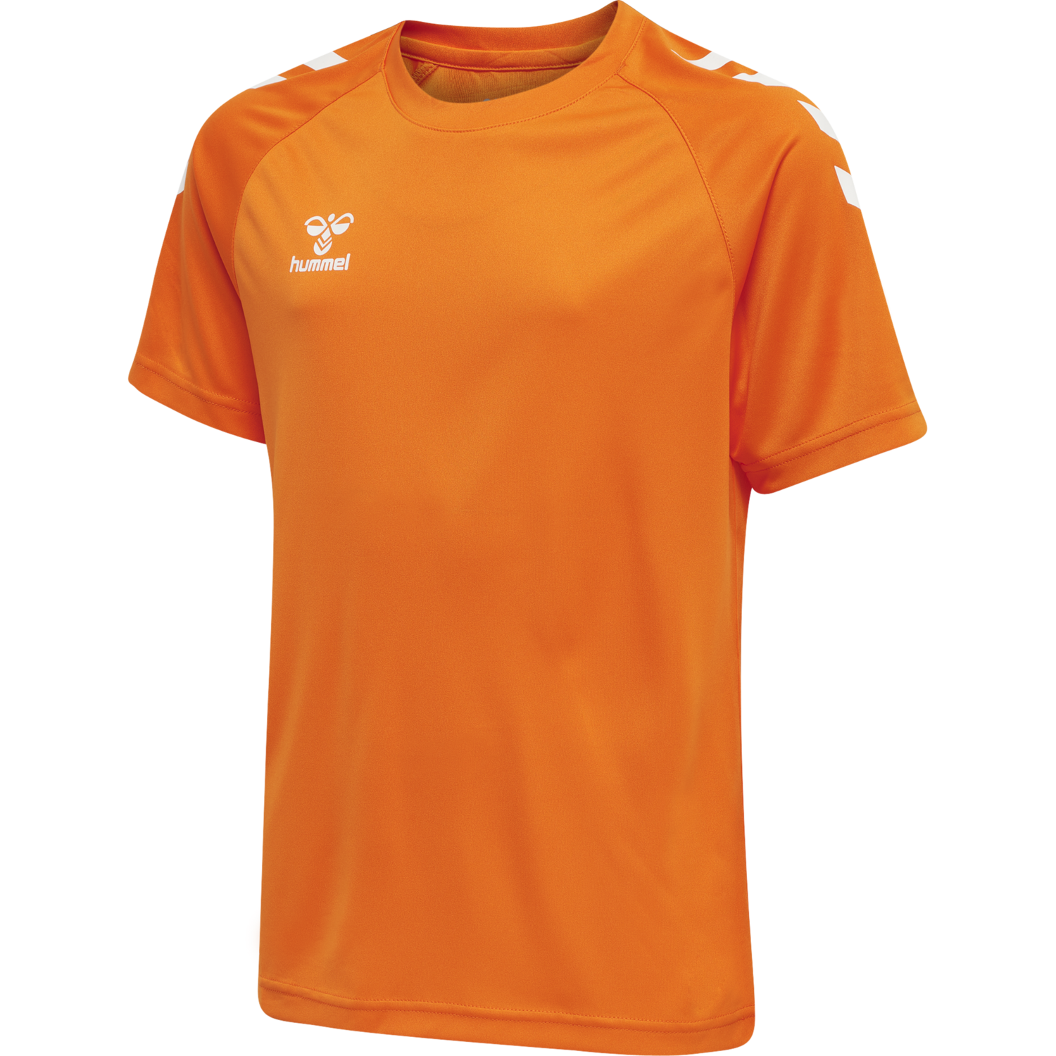 hmlCORE XK CORE POLY TEE S/S KIDS, ORANGE TIGER, packshot