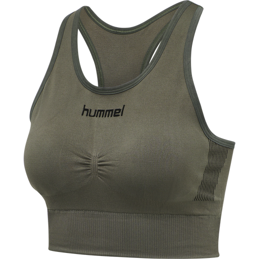 HUMMEL FIRST SEAMLESS BRA WOMAN, GRAPE LEAF HUMMEL FIRST SEAMLESS BRA WOMAN, GRAPE LEAF, packshot