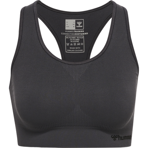 hmlTIF SEAMLESS SPORTS TOP, ASPHALT, packshot