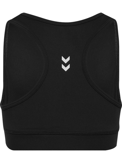 hmlJR PULSE SHORT TOP, BLACK hmlJR PULSE SHORT TOP, BLACK, packshot