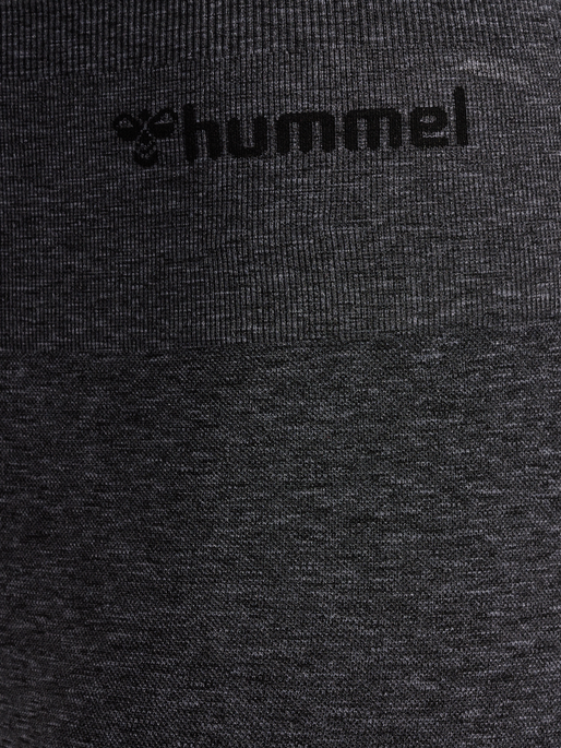 hmlMT HANA 2.0 SEAMLESS MW TIGHTS, BLACK MELANGE hmlMT HANA 2.0 SEAMLESS MW TIGHTS, BLACK MELANGE, packshot