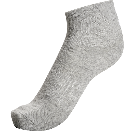 hmlCHEVRON 6-PACK  MID CUT SOCKS, BLACK/WHITE/GREY, packshot
