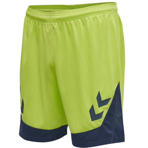 hmlLEAD POLY SHORTS, LIME PUNCH, packshot