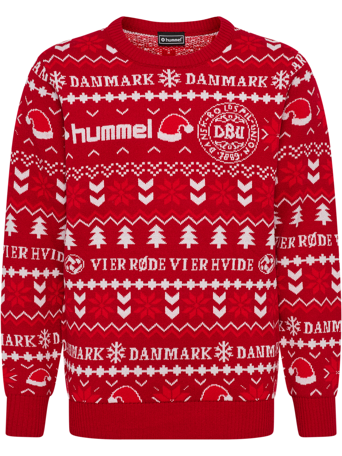 DBU FAN 25 CHRISTMAS SWEATER KIDS, TANGO RED, packshot