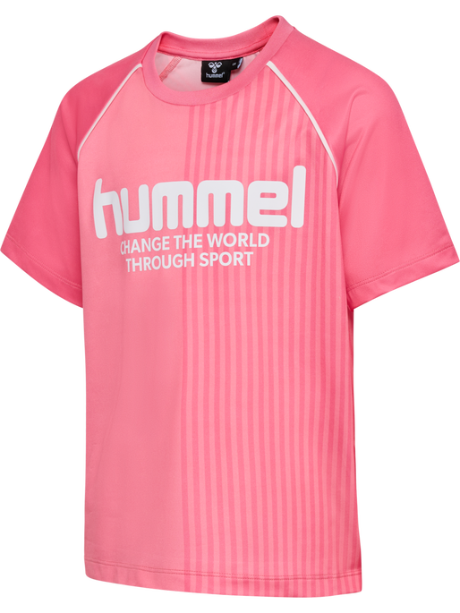 hmlMEXINE T-SHIRT S/S, GERANIUM PINK hmlMEXINE T-SHIRT S/S, GERANIUM PINK, packshot