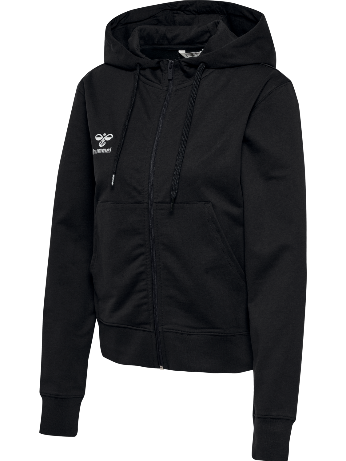 hmlGO 2.0 ZIP HOODIE WOMAN, BLACK, packshot