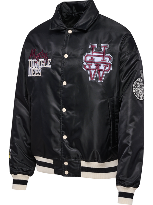 hmlLETTERMAN JACKET SPORTSWEAR, BLACK hmlLETTERMAN JACKET SPORTSWEAR, BLACK, packshot