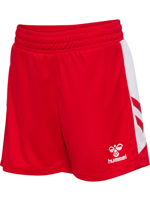 hmlMATCH SHORTS KIDS, TRUE RED/WHITE, packshot