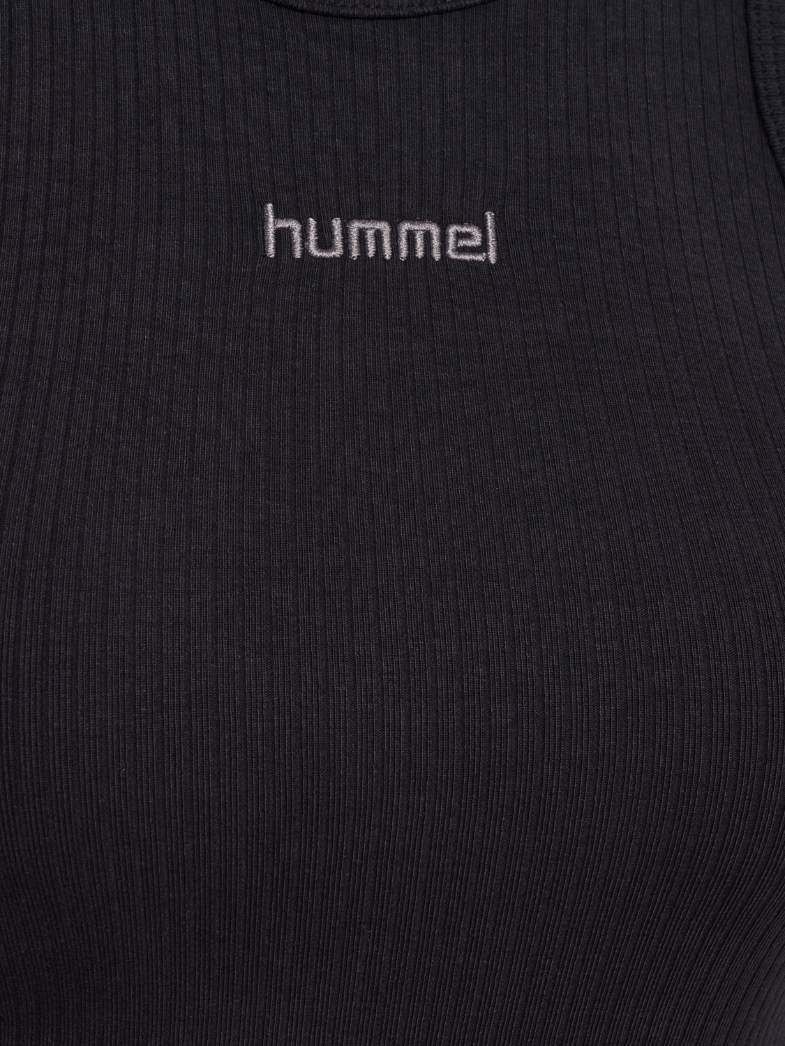 hmlFOUNDATION RIB TANK TOP, BLACK, packshot