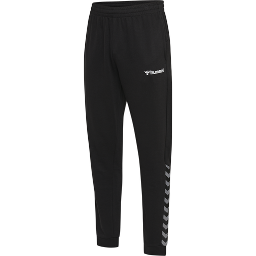 hmlAUTHENTIC SWEAT PANT, BLACK/WHITE, packshot