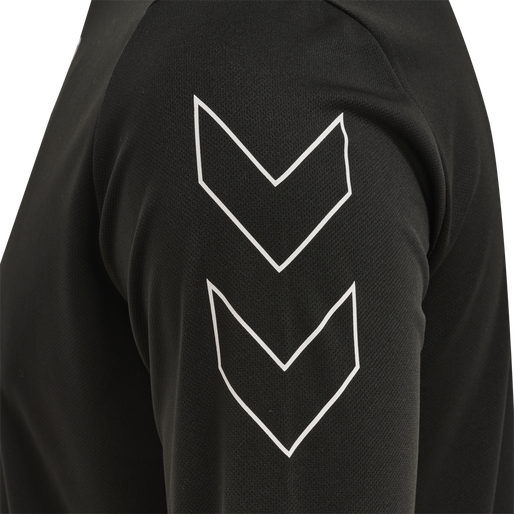 hmlTE TIHALT T-SHIRT L/S, BLACK hmlTE TIHALT T-SHIRT L/S, BLACK, packshot