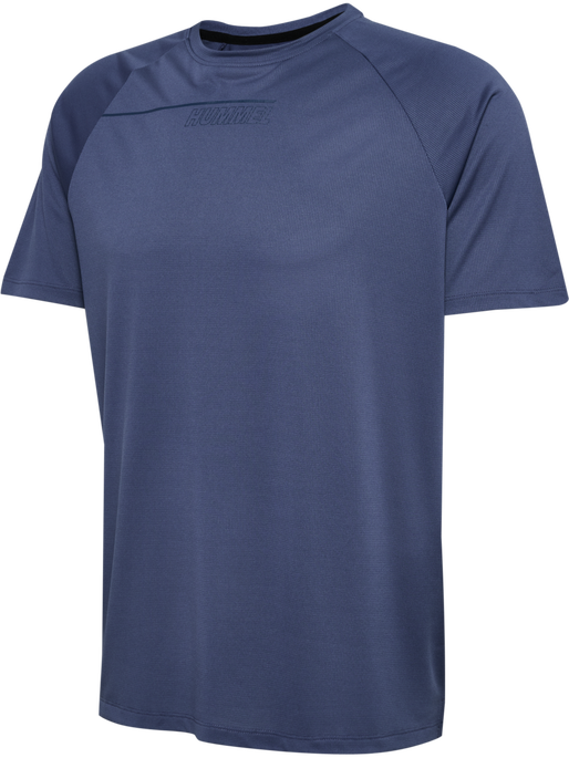hmlCOURT LIGHT WEIGHT T-SHIRT, BLUE INDIGO hmlCOURT LIGHT WEIGHT T-SHIRT, BLUE INDIGO, packshot