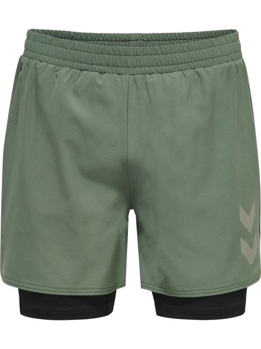 hmlMT FORCE 2 IN 1 SHORTS, LAUREL WREATH hmlMT FORCE 2 IN 1 SHORTS, LAUREL WREATH, packshot