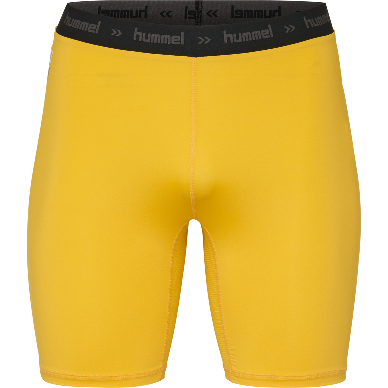 HML FIRST PERFORMANCE TIGHT SHORTS, SPORTS YELLOW, packshot