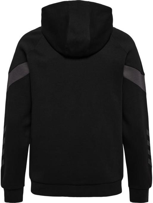 hmlTRAVEL SWEAT HOODIE, BLACK, packshot