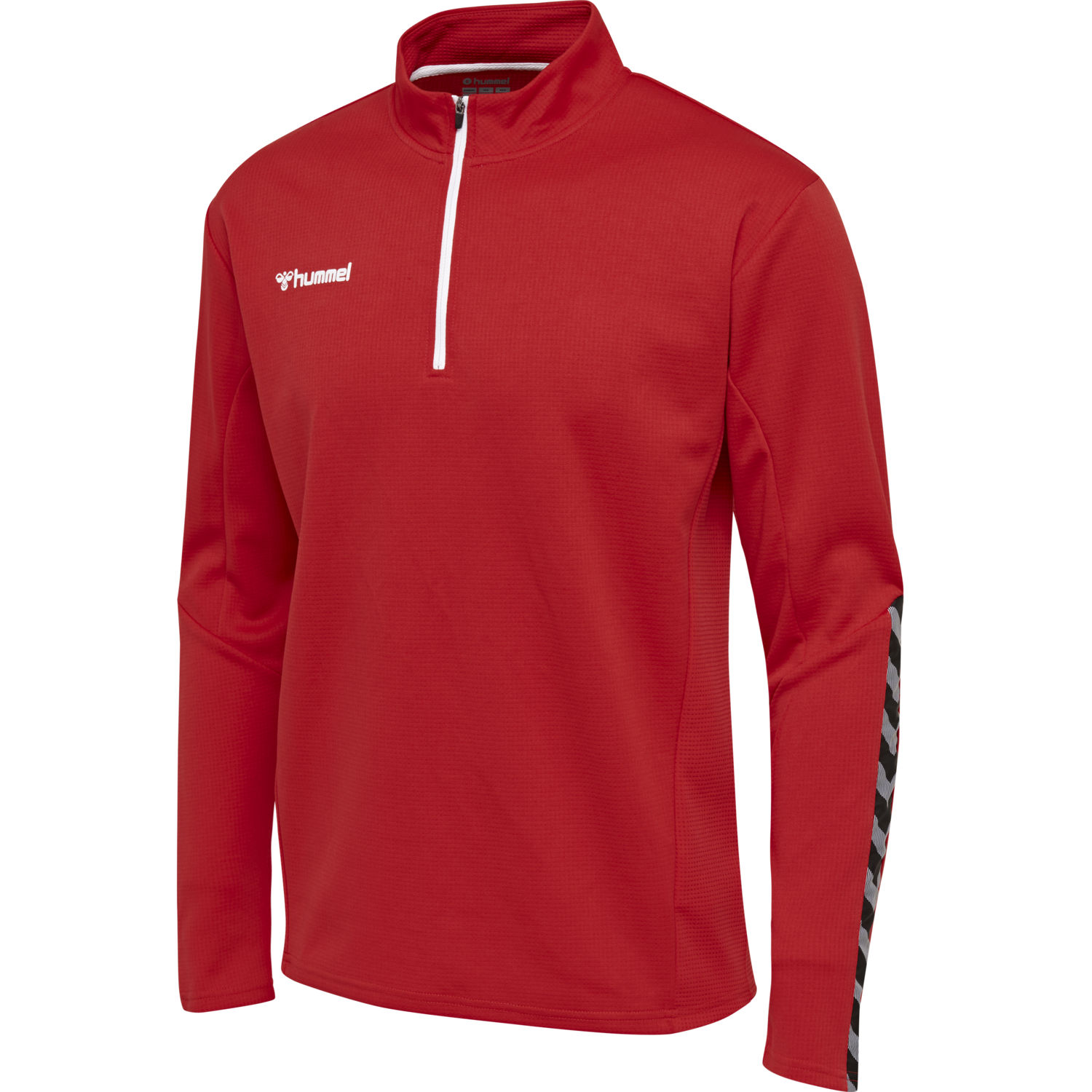 hmlAUTHENTIC KIDS HALF ZIP SWEATSHI, TRUE RED, packshot