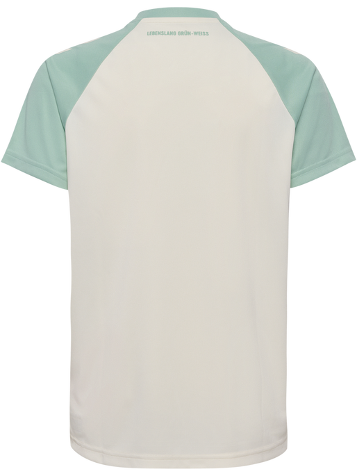 WER 24/25 AWAY JERSEY S/S KIDS, MARSHMELLOW/SILT GREEN, packshot