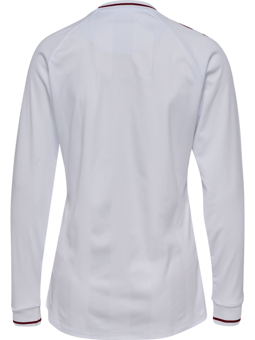 DBU WOMAN 25 AWAY JERSEY L/S, WHITE, packshot