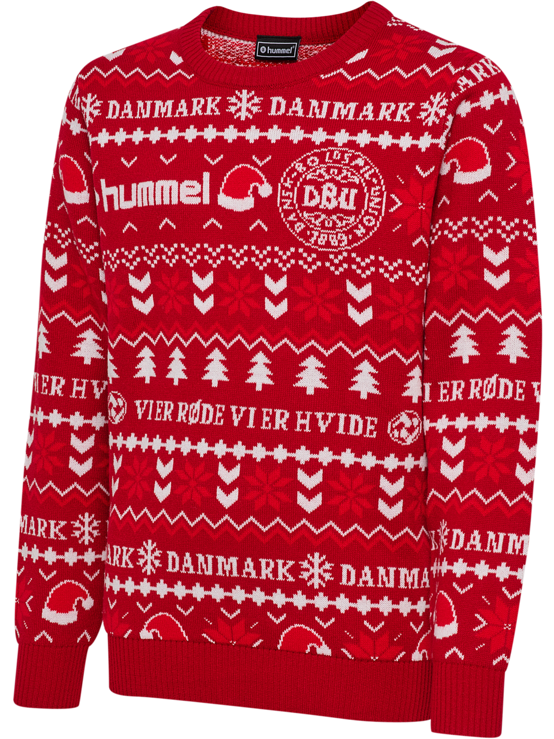 DBU FAN 25 CHRISTMAS SWEATER KIDS, TANGO RED, packshot