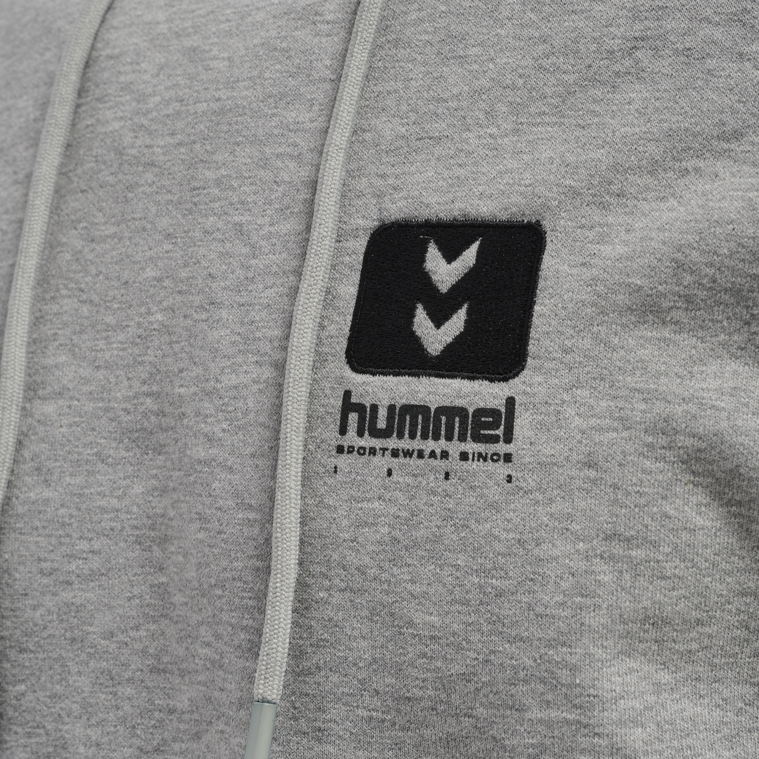 hmlLGC GRAHAM HOODIE, GREY MELANGE, packshot