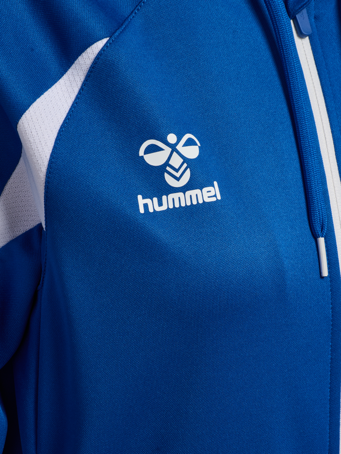 hmlCORE 2.0 ZIP HOODIE WOMAN, TRUE BLUE/WHITE, packshot