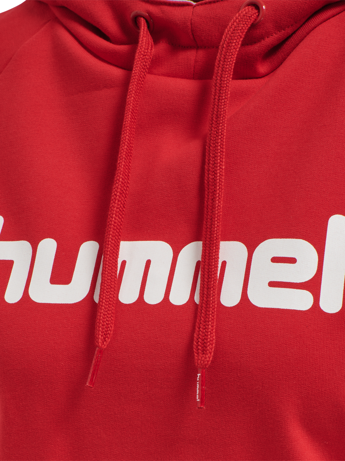 HMLGO COTTON LOGO HOODIE WOMAN, TRUE RED, packshot