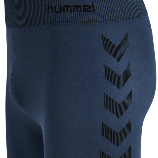 HUMMEL FIRST SEAMLESS TR SHT TIGHTS, DARK DENIM, packshot