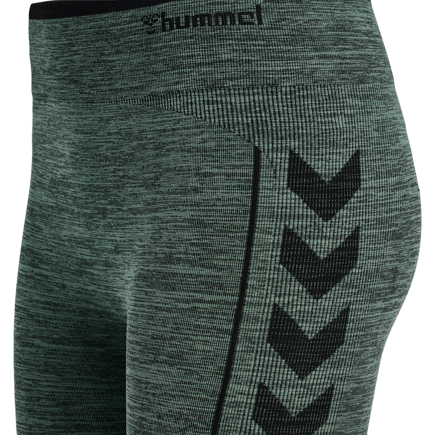 hmlMT ALY SEAMLESS HW TIGHTS, NORTH ATLANTIC/BLACK MELANGE, packshot