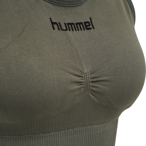 HUMMEL FIRST SEAMLESS BRA WOMAN, GRAPE LEAF HUMMEL FIRST SEAMLESS BRA WOMAN, GRAPE LEAF, packshot