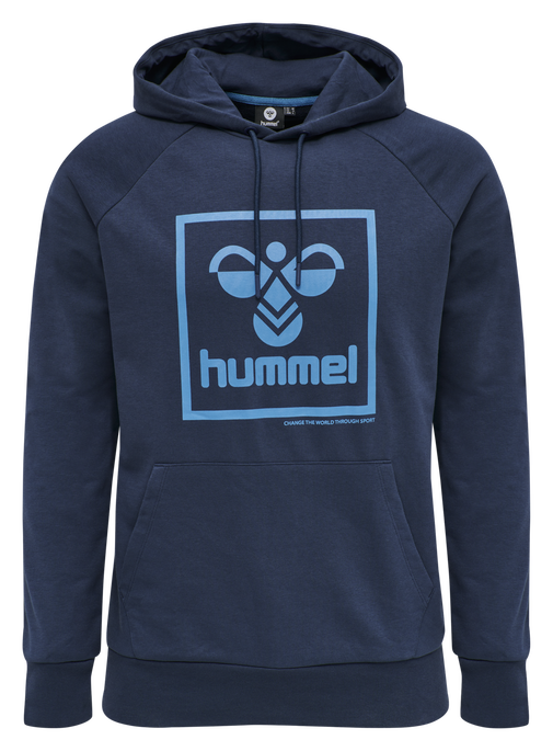 hmlISAM HOODIE, BLACK IRIS, packshot