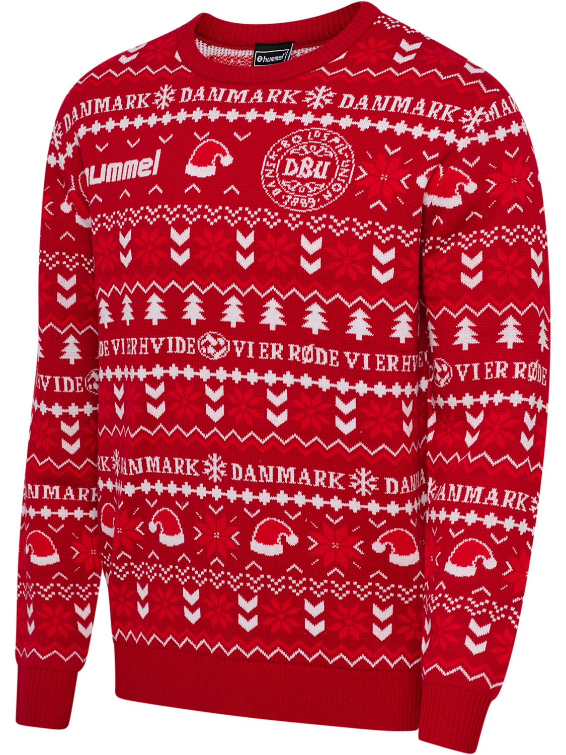 DBU FAN 25 CHRISTMAS SWEATER, TANGO RED, packshot