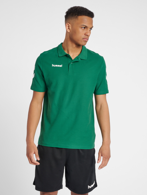HMLGO COTTON POLO, EVERGREEN, model
