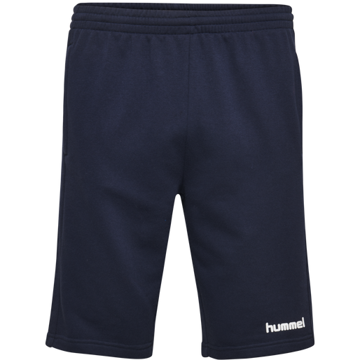 hmlGO KIDS COTTON BERMUDA SHORTS, MARINE, packshot