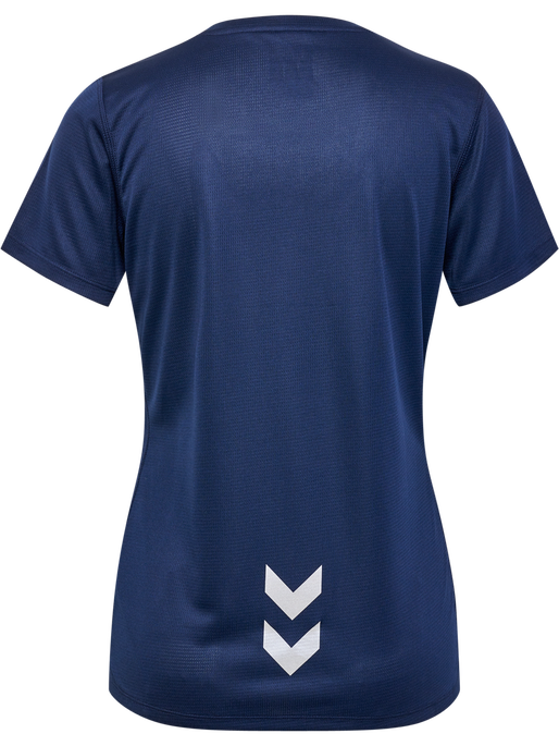 hmlRUN JERSEY S/S WOMAN, BLACK IRIS, packshot