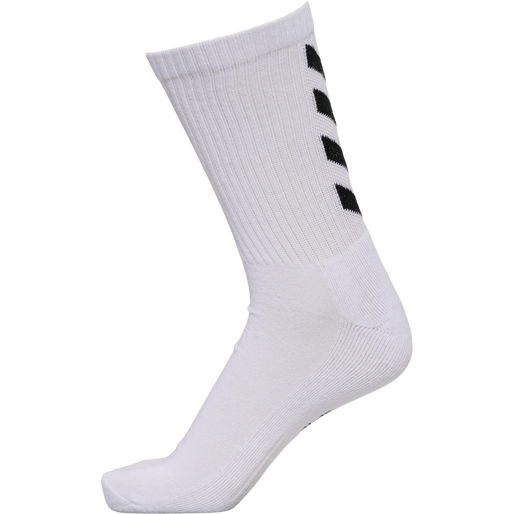 FUNDAMENTAL 3-PACK SOCK, WHITE, packshot