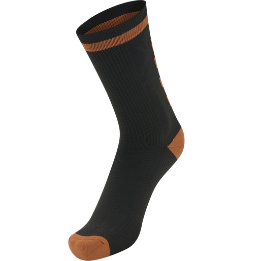 ELITE INDOOR SOCK LOW, BLACK, packshot