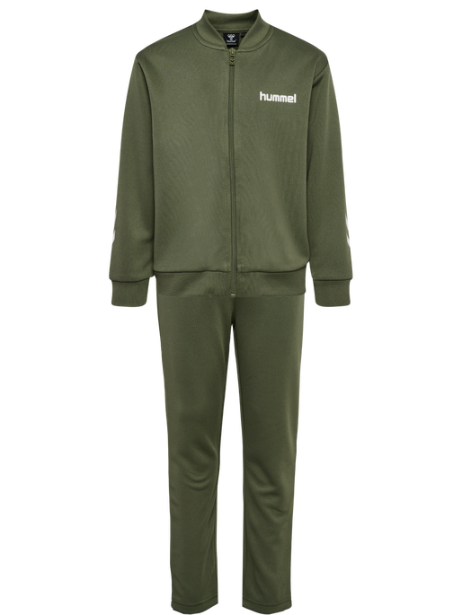 hmlTUKAS TRACKSUIT, DUSTY OLIVE, packshot