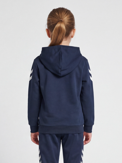 hmlBOX HOODIE, BLACK IRIS, model