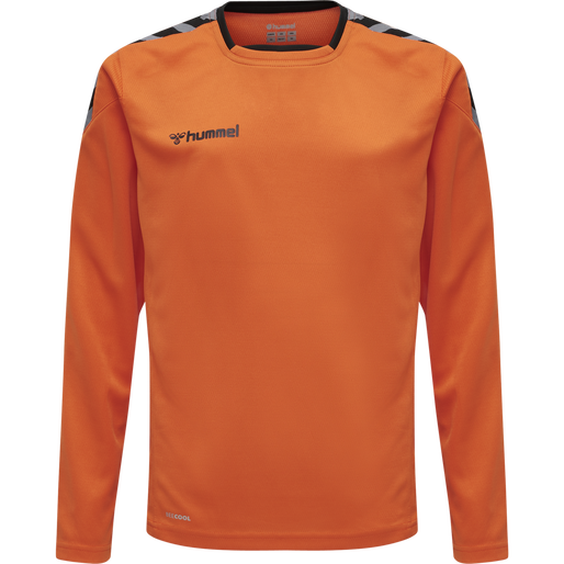 hmlAUTHENTIC KIDS POLY JERSEY L/S, TANGERINE, packshot