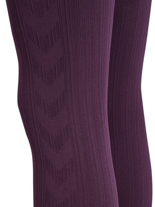 hmlMT DEFINE SEAML SCRUNCH TIGHTS, PLUM PERFECT, packshot
